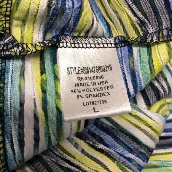 Travel Elements Size Large (L) Jacket Green Blue and White - Picture 3 of 4